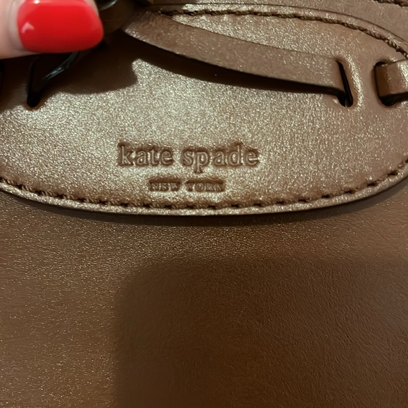 Vintage Kate Spade Brown Leather Bag - Picture 2 of 9
